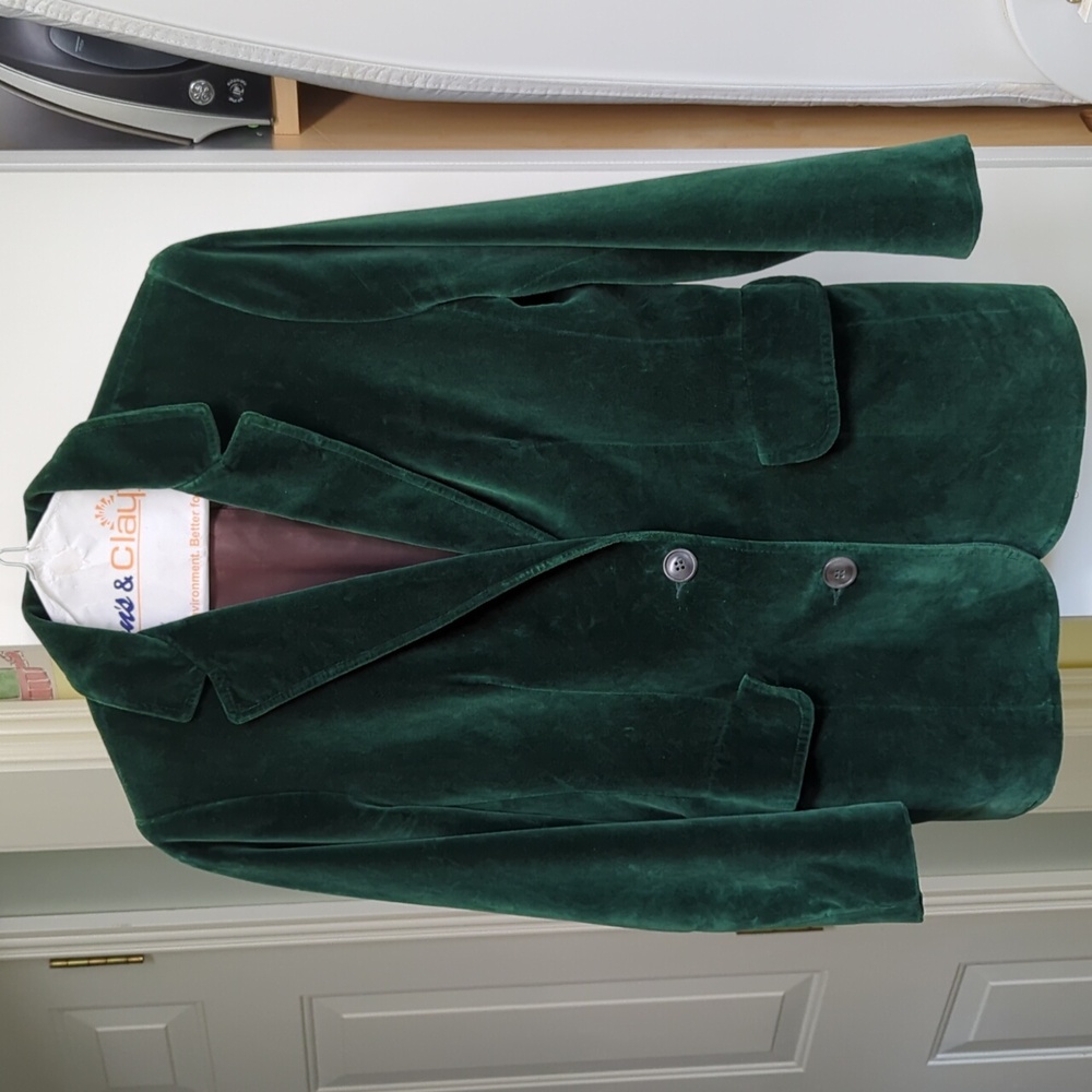 Vintage KORET velvet blazer with 3/4 sleeves